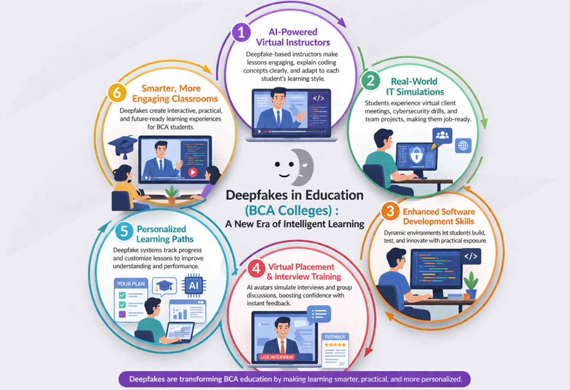 Deepfakes in Education (BCA Colleges) : A New Era of Intelligent Learning